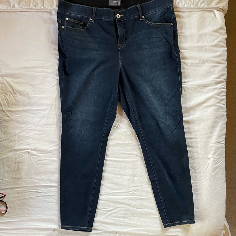Torrid Blue Skinny Jeans Sleek Fit